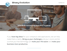 Tablet Screenshot of binaryevolution.com